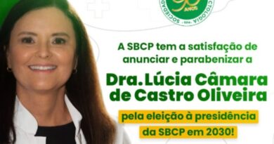 Dra. Lucia Oliveira Assume Presidência da SBCP e Promete Gestão Voltada à Ciência e Formação